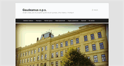 Desktop Screenshot of gaudeamus.gjwprostejov.cz